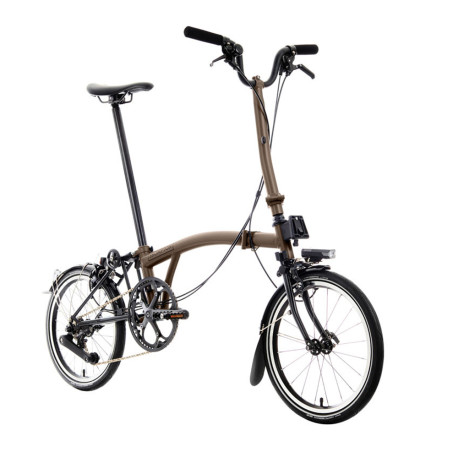 Vélo pliant Brompton P Line Explore - 12 vitesses - guidon H